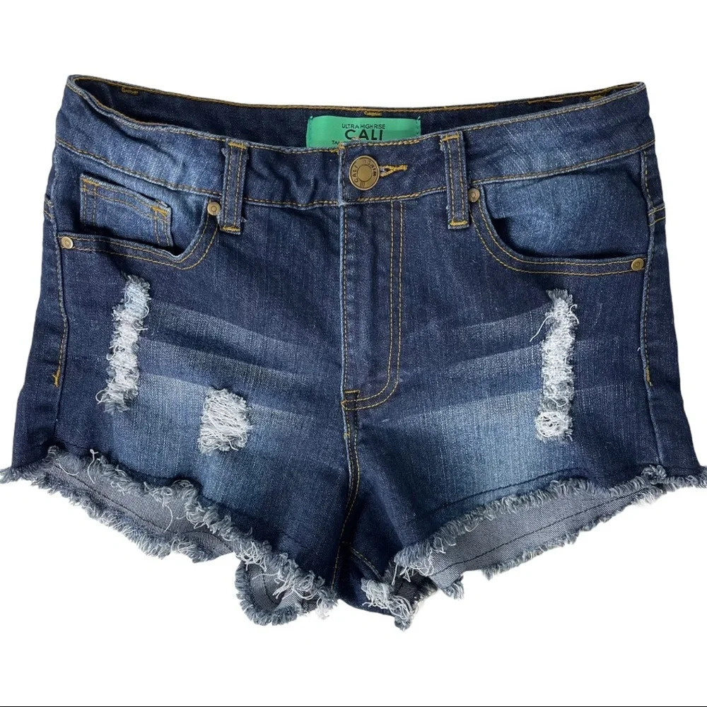 🛍️ 3/$40 Urban Planet Ultra High Rise Shorts Denim Shorts Blue Size 5 - Picture 3 of 4